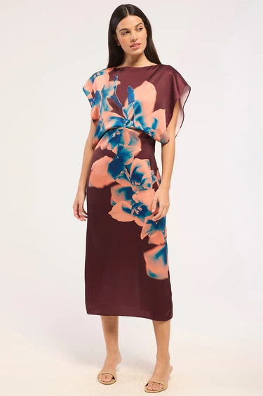 Misa Lenny Dress in Cerulean Orchid