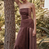 Misa Lenore Skirt in Faux Suede Mix