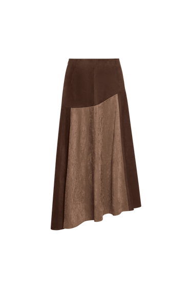 Misa Lenore Skirt in Faux Suede Mix