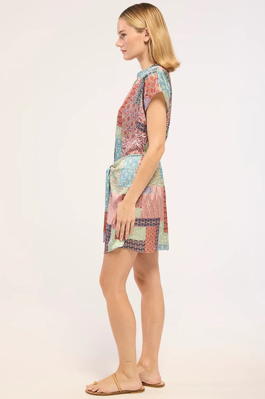 Misa Mika Dress in Oasis Patchwork