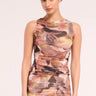 Misa Misty Top in Abstract Blur