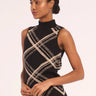 Misa Nell Top in Plaid