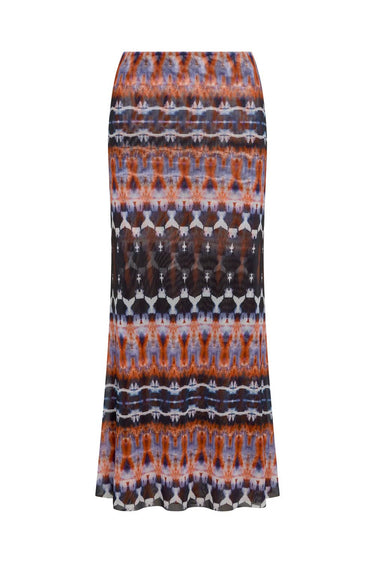 Misa Owen Skirt in Fragmented Stripe