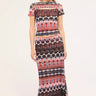 Misa Owen Skirt in Fragmented Stripe