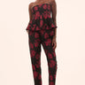 Misa Piper Top in Midnight Rose