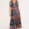 Misa Thebez Dress in Sapphire Tapis Chiffon