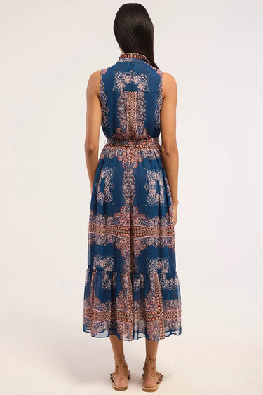 Misa Thebez Dress in Sapphire Tapis Chiffon