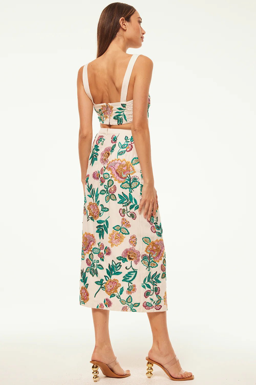 Misa Thema Skirt in Paisley Floral - Estilo Boutique