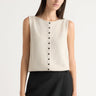 Modern Citizen Elith Knit Vest in Natural