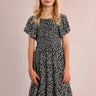 Molly Bracken Girls Floral Dress in Black Anais