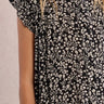 Molly Bracken Girls Floral Shirt in Black Anais