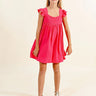Molly Bracken Square Neck Dress in Fuchsia - Estilo Boutique