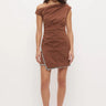 Mon Renn Rocco Mini Dress in Nutmeg