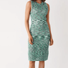 Monrow Space Dye Crochet Tank Dress in Green Multi - Estilo Boutique