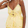Moon River Eyelet Front Ribbon Top - Estilo Boutique