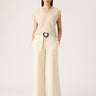 MOS Lis Wide Leg Pants in Ivory