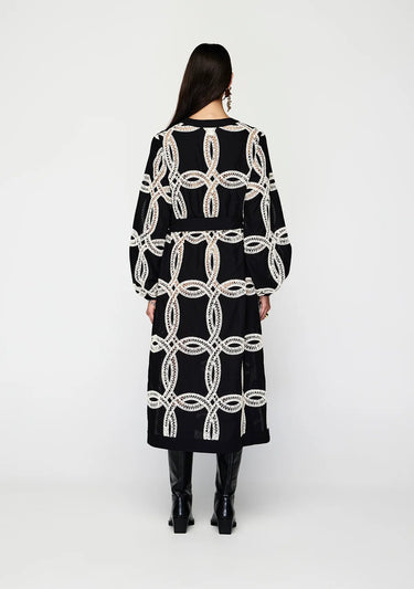 MOS Livia Midi Dress in Black