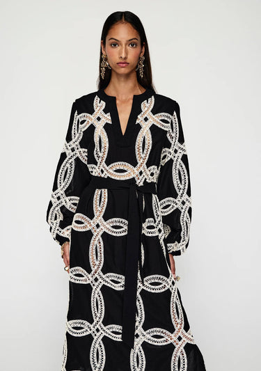 MOS Livia Midi Dress in Black