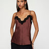 MOS Suri Cami Top in Chocolate