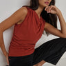 Nation Alexia Top in Chestnut