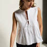 Nation Ali Tie Front Top in White