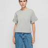 Nation Bane Sweatshirt Tee in Heather Grey - Estilo Boutique