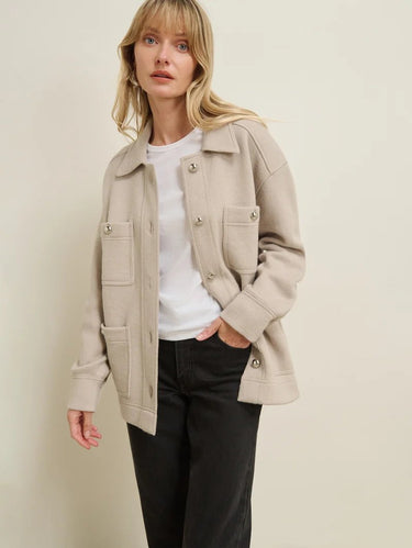 Nation Francesca Car Coat in Champagne