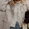 Nation Francesca Car Coat in Champagne