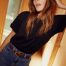 Nation Jessa Boxy Crop Tee in Jet Black - Estilo Boutique