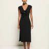 Nation Kalee Column Dress in Jet Black
