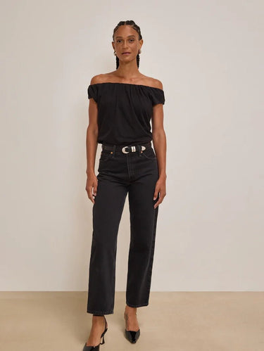 Nation Lily Top in Jet Black
