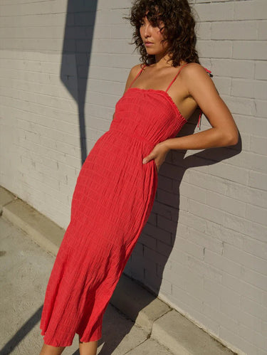 Nation Madeline Tie Midi Dress in Flora