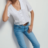 Nation Pia Pintuck Blouse in White - Estilo Boutique