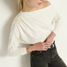 Nation Pietra Off Shoulder Top in Porcelain