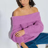 Nation Serena Off Shoulder Sweater in Lipstick - Estilo Boutique