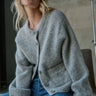 Nation Tessa Cardigan in Dove Gray Heather - Estilo Boutique