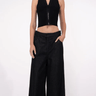 Nonchalant Riley Crop Top in Black - Estilo Boutique