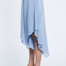 Once Was Clifton Wrap Front Cullotte in Chambray - Estilo Boutique