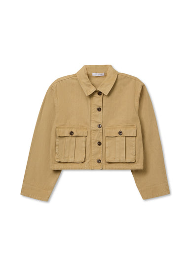 Perfect White Tee Paloma Utility Jacket in Warm Ochre