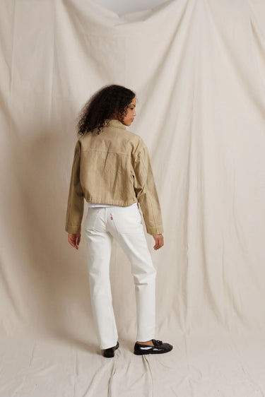 Perfect White Tee Paloma Utility Jacket in Warm Ochre