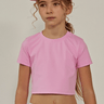 Parfum De Fit AirSoft Crop Tee in Petal Pink