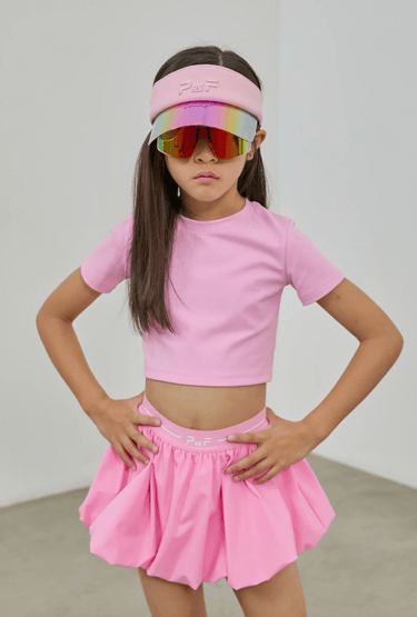 Parfum De Fit Court Bubble Skirt in Petal Pink