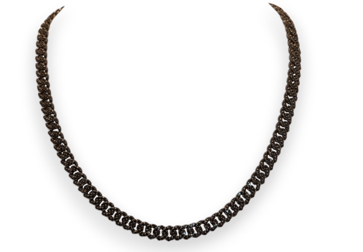 Paula Rosen Cuban Necklace in Black Rhodium - Estilo Boutique