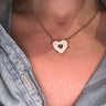 Paula Rosen Wallie Enamel Heart Necklace in Gold - Estilo Boutique