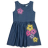 Peek Kids Groovy Flowers Dress in Med Stone - Estilo Boutique