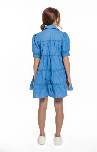 Peixoto LIttle Lola Mini Dress in Blue Paradise - Estilo Boutique