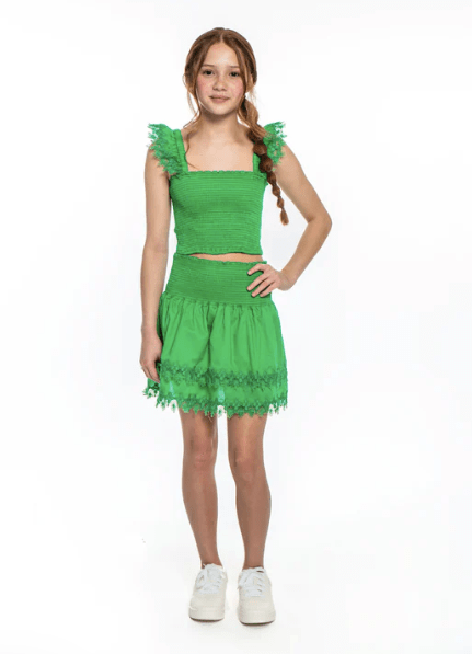 Peixoto Little Mariel Skirt Set in Kelly Green - Estilo Boutique
