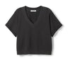 Perfect White Briggs SS Sweatshirt in Vintage Black