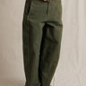 Perfect White Tee Akira Barrel Leg Pant in Dark Olive