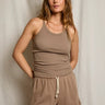 Perfect White Tee Annie Tank in Mocha